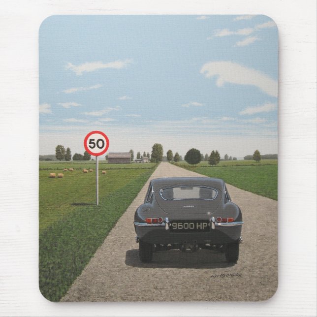 Jaguar E-Type 9600 HP Mouse Pad (Front)