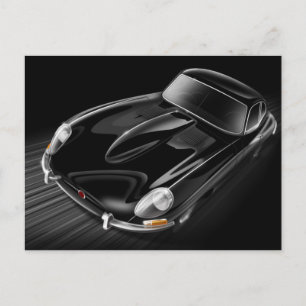 Jaguar E-Type Postcard