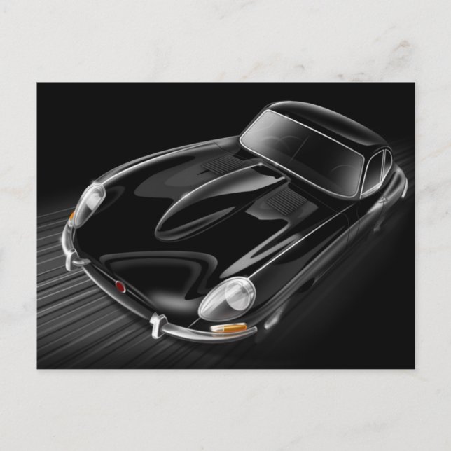 Jaguar E-Type Postcard (Front)