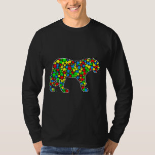Jaguar Funny Puzzle Animals Autism Awareness T-Shirt