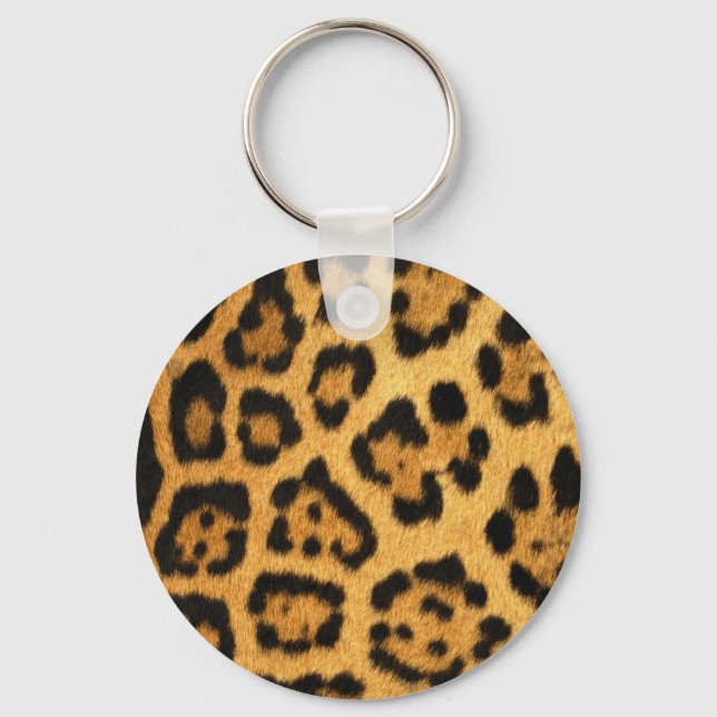 Jaguar Fur Print Key Ring (Front)