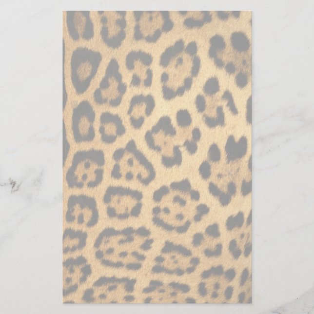Jaguar Fur Print Stationery (Front)