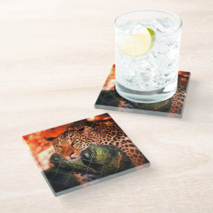 Jaguar Glass Coaster