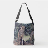 Jaguar In The Forest Oil Paint, Crossbody Bag