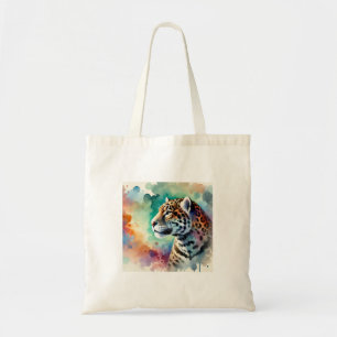 Jaguar in the Wild 280824AREF109 - Watercolor Tote Bag