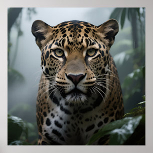 Jaguar Jungle Portrait Poster