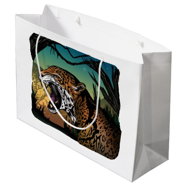 Jaguar Large Gift Bag (Back Angled)