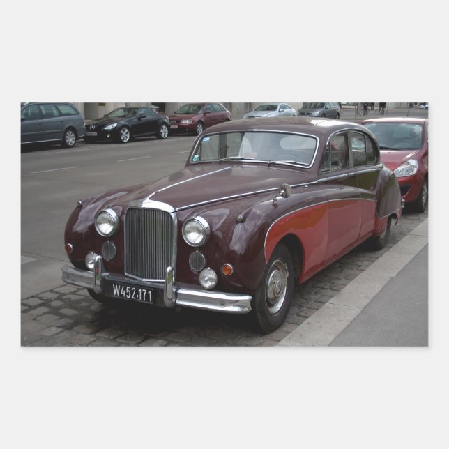Jaguar Mark IX Rectangular Sticker (Front)