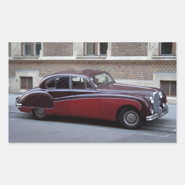 Jaguar Mark IX Rectangular Sticker (Front)