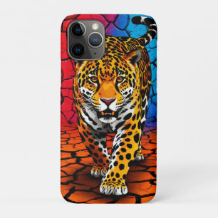 Jaguar on Cracked Earth Backgroun Case-Mate iPhone Case