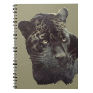 Jaguar painting spiral notebook