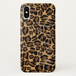 Jaguar Pattern Print Personalised Name Case-Mate iPhone Case