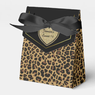 Jaguar Pattern Sweet 16 Party Favour Box