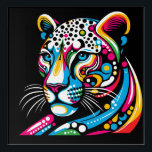 Jaguar Pop Art 12 x 12 Acrylic Wall Art<br><div class="desc">A square,  12 x 12,  piece of acrylic wall art featuring a Pop Art Jaguar! Original artwork!</div>
