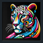 Jaguar Pop Art 12 x 12 Acrylic Wall Art<br><div class="desc">A square,  12 x 12,  piece of acrylic wall art featuring a Pop Art Jaguar! Original artwork!</div>