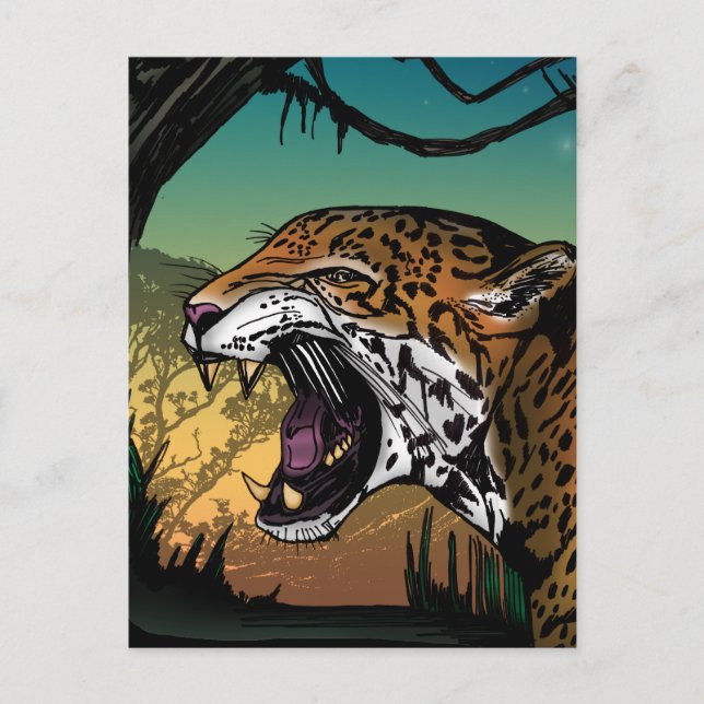 Jaguar  postcard (Front)