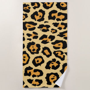 jaguar print beach towel