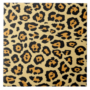 jaguar print ceramic tile