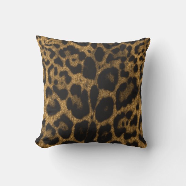 Jaguar Print Cushion (Front)