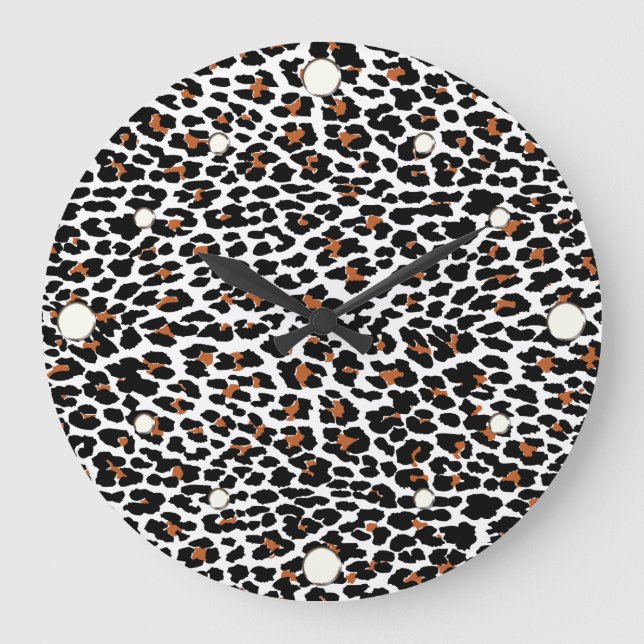Jaguar Print Wall Clock (Front)