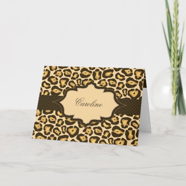 Jaguar Ribbon Thank You Card (Front)