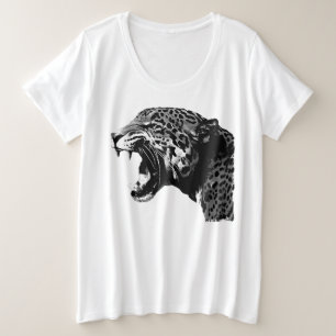 Jaguar Roaring Plus Size T-Shirt