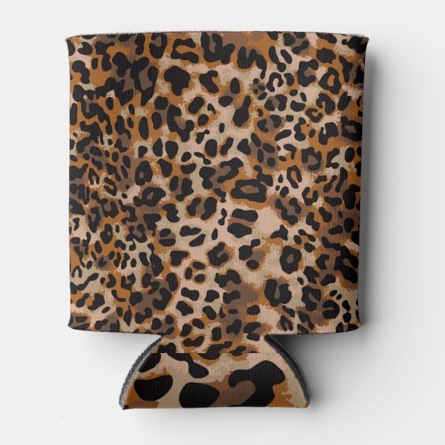 Jaguar Skin: Animal Seamless Pattern Can Cooler (Front)