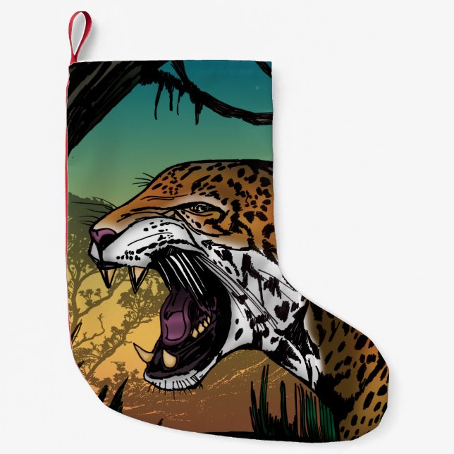 Jaguar Small Christmas Stocking (Front)
