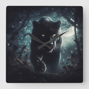 Jaguar Square Wall Clock