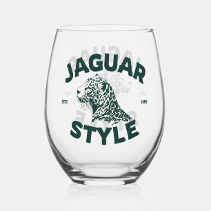 Jaguar Stemless Wine Glass