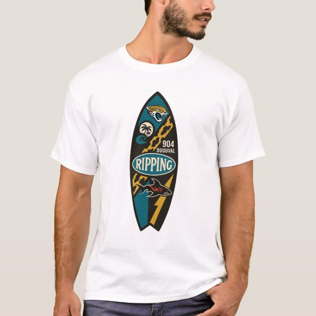 Jaguar Surfing RIPPING T-Shirt (Front)