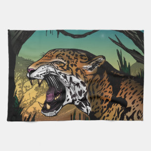Jaguar Tea Towel
