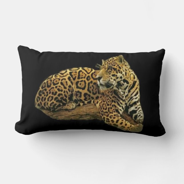Jaguar Throw Pillow Lumbar (Front)