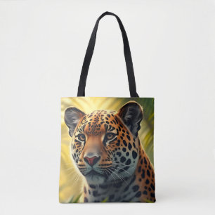 Jaguar Tropical Leopard Wild Jungle Big Cat Tote Bag