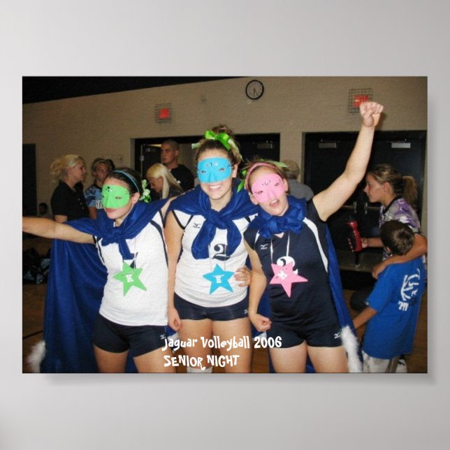 Jaguar Volleyball Senior Night Poster (Front)