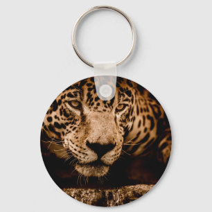 jaguar water stalking eyes key ring