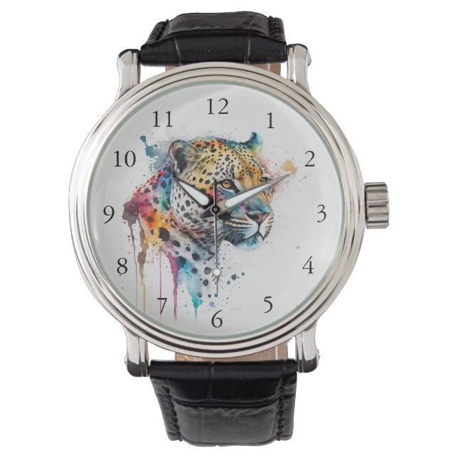 Jaguar Watercolor                Watch (Front)