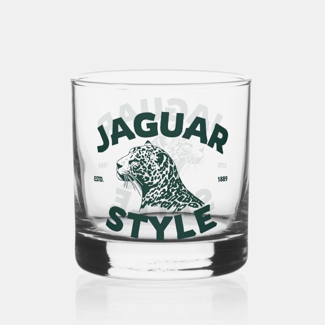 Jaguar Whiskey Glass (Front)