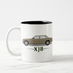 Jaguar XJ8 Simple Gift - Gold Two-Tone Coffee Mug
