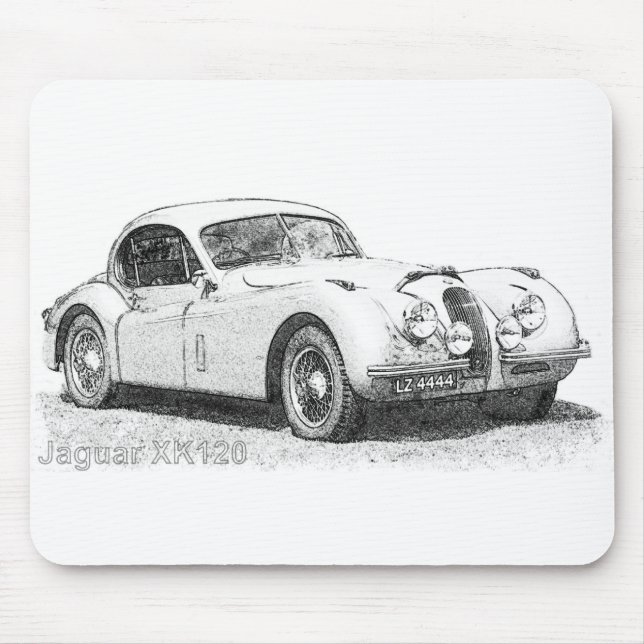 Jaguar XK120 Mouse Pad (Front)