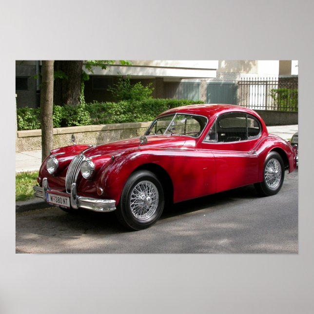 Jaguar XK 120 FHC Poster (Front)