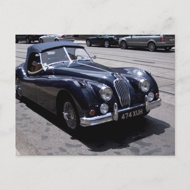 Jaguar XK 120 Postcard (Front)