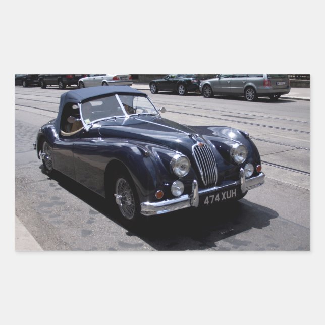 Jaguar XK 120 Rectangular Sticker (Front)