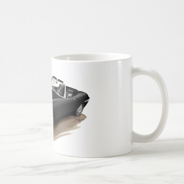 Jaguar XKE Black Car Coffee Mug (Right)