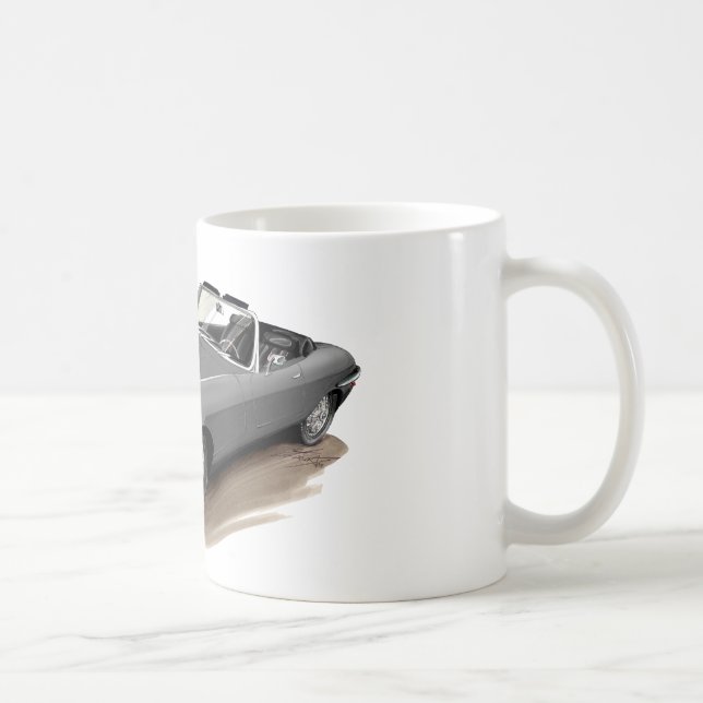 Jaguar XKE Grey Car Coffee Mug (Right)