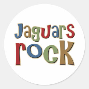Jaguars Rock Classic Round Sticker