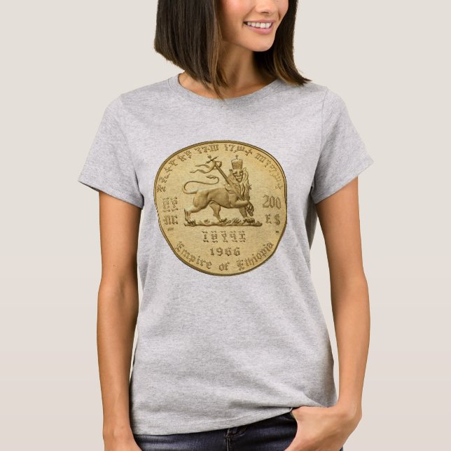 Jah Army Lion of Judah Rastafari Girls Woman Shirt (Front)