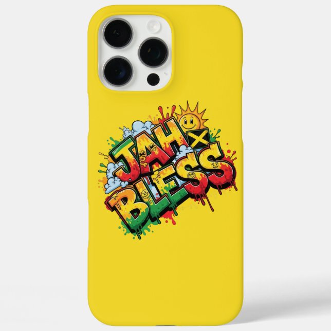 Jah Bless Reggae Case-Mate iPhone Case (Back)