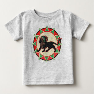 Jah King Rasta Lion Vintage Baby T-Shirt