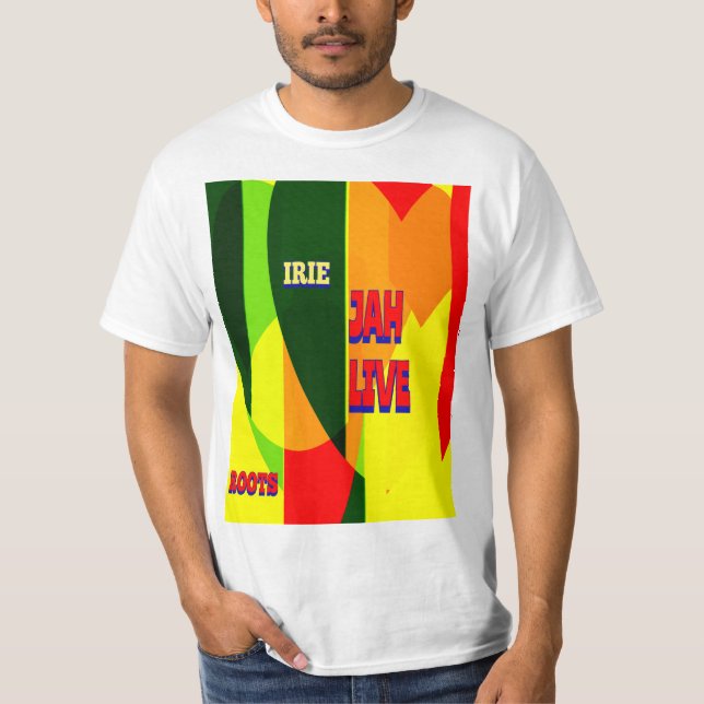 JAH LIVE/ RASTA  T-Shirt (Front)
